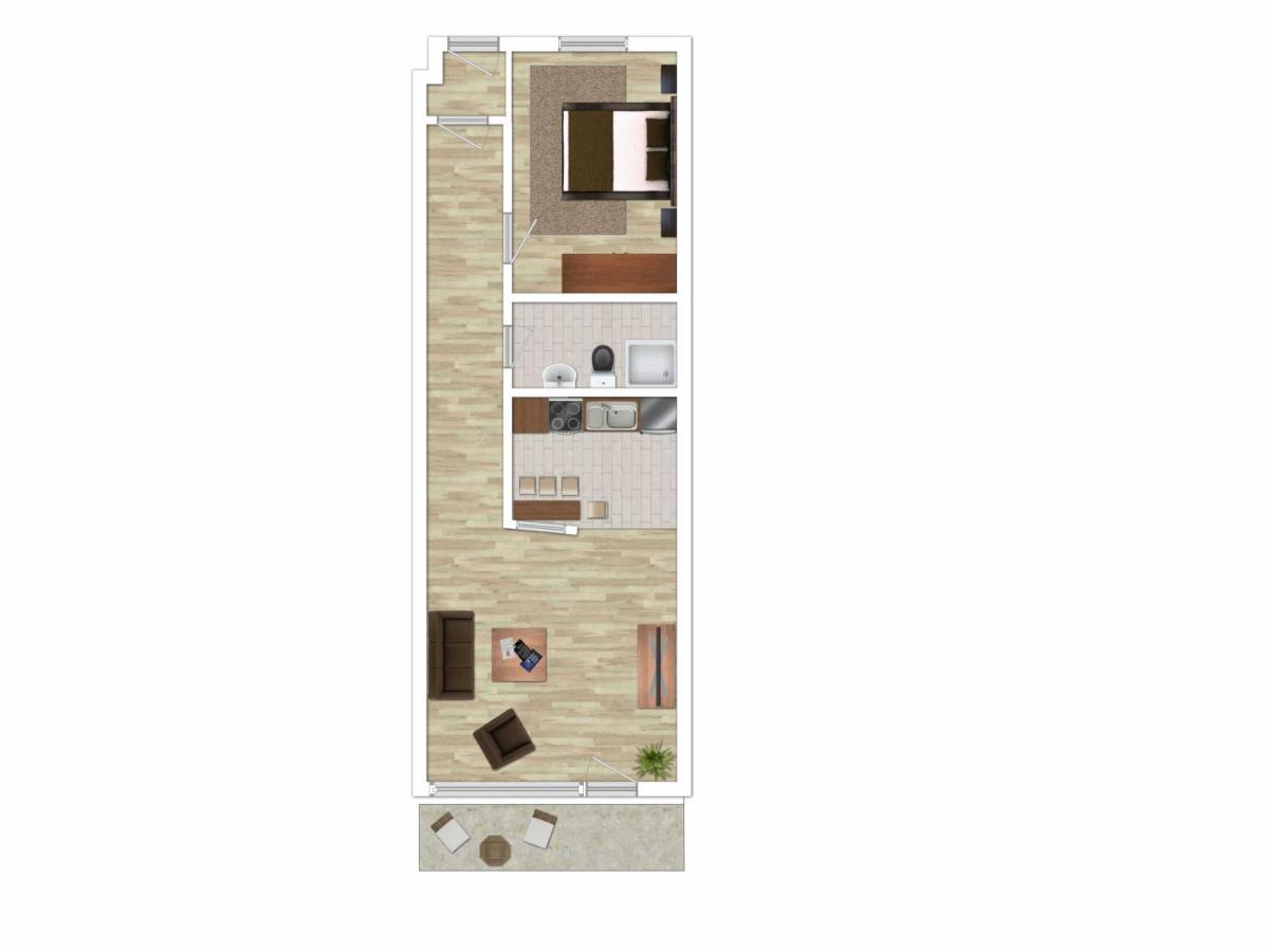 Wohnung 13, 2 Raum Wohnung Im Haus Pacific Mit Seesicht Cuxhaven Exteriör bild